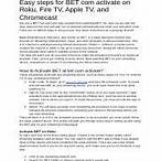 bet com activate roku